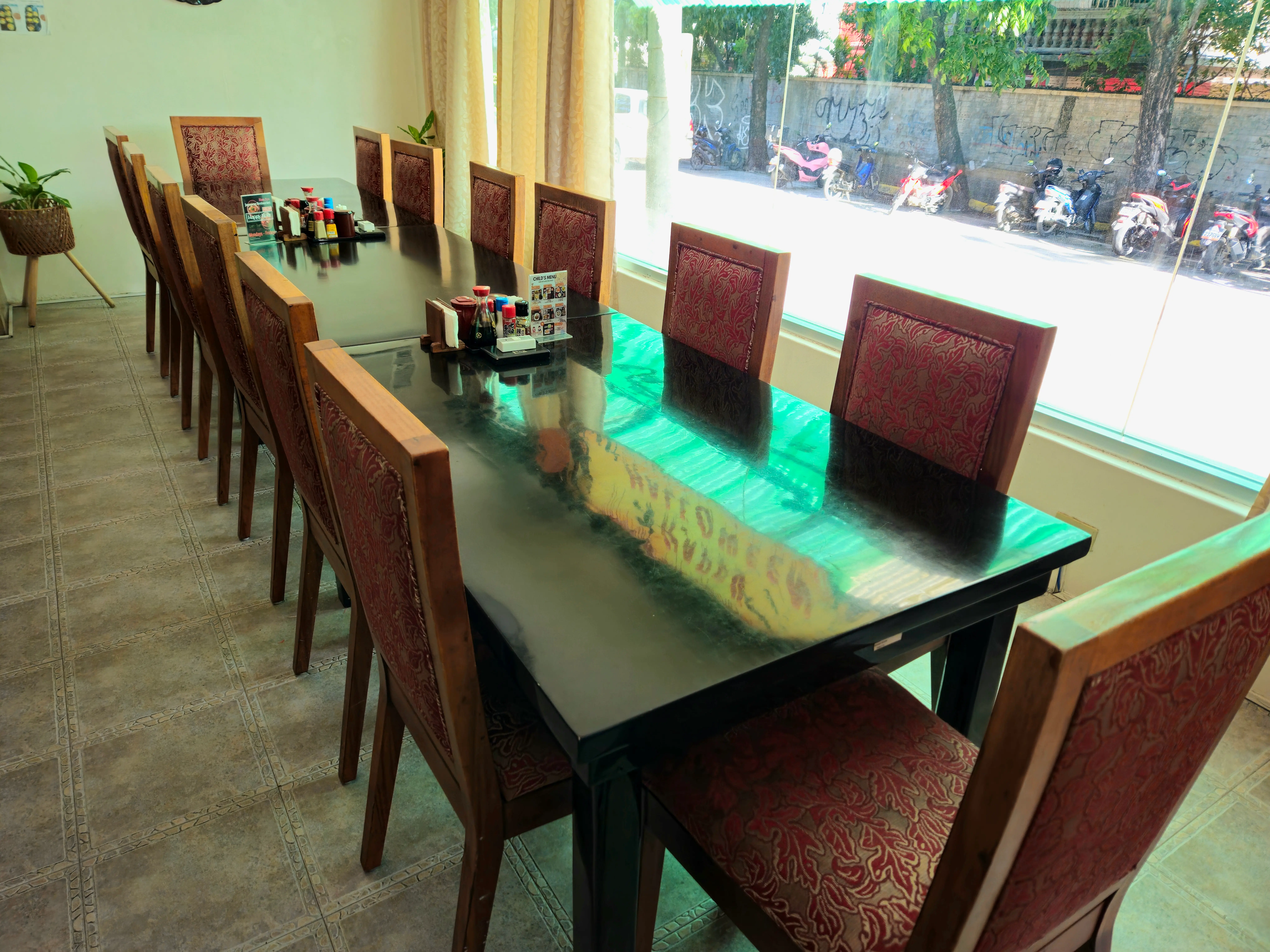 Board room dining space at Han-nya Japanese Restaurant